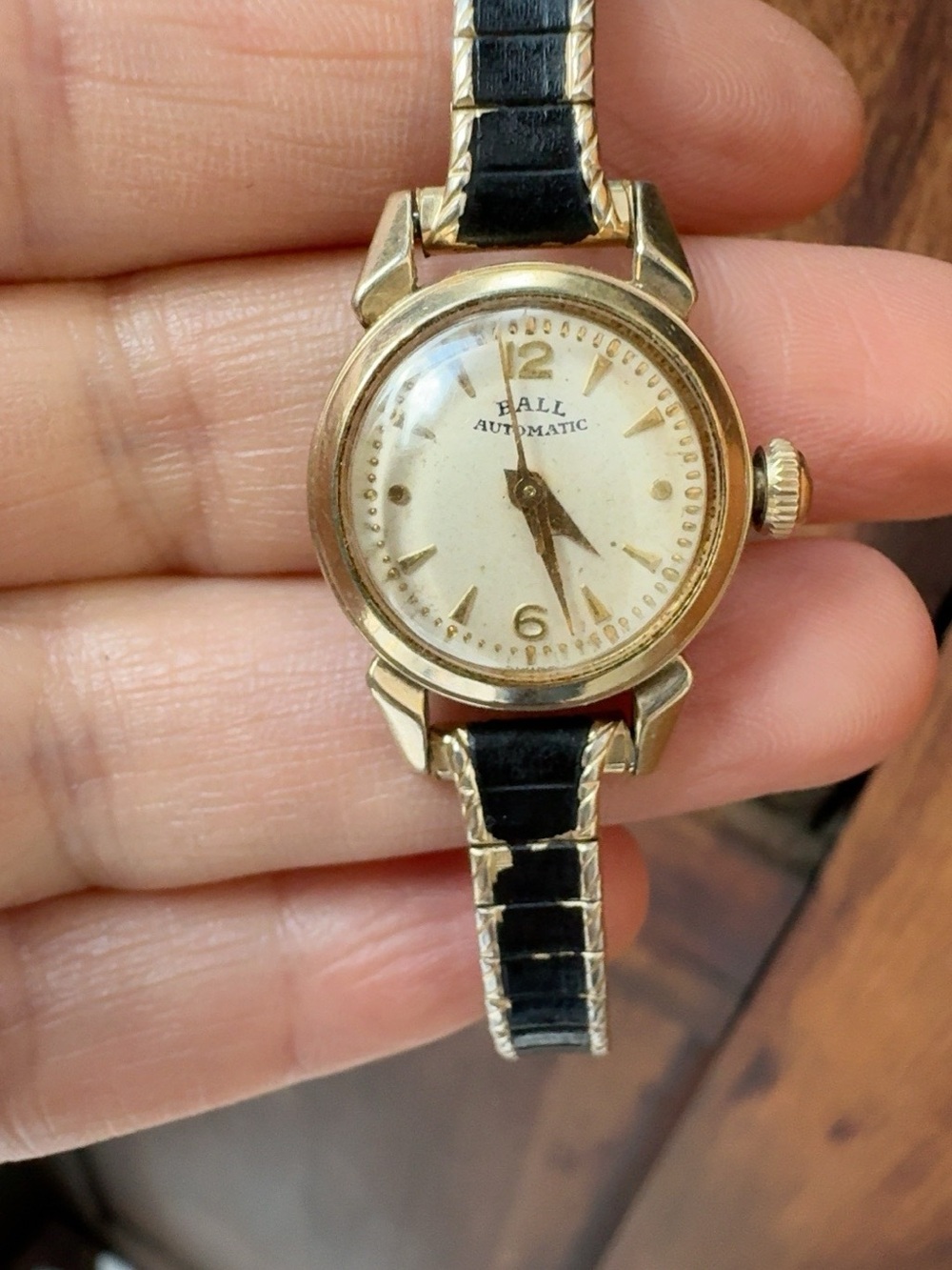Vintage BALL Automatic Watch 10k Gold Filled -L&K RARE Swiss Mechanical Ladies